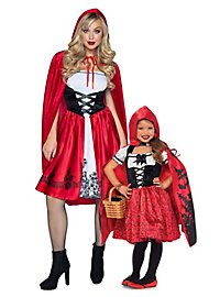 Costume Cappuccetto Rosso Donna – Gonna Con Mantello E Cappuccio, Per Halloween E Carnevale, Taglie S-XXL