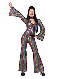 Costume da catsuit psichedelico da discoteca