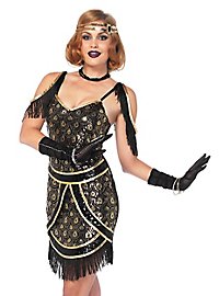 Costume da Charleston con motivo a pavone