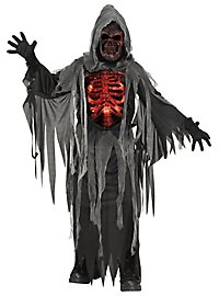Costume da demone della morte luminoso per bambini con effetto glow