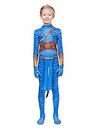 Costume da guerriero tribale blu per ragazzi