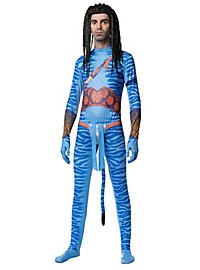 Costume da guerriero tribale blu per uomo