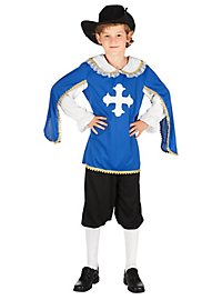 Costume da moschettiere blu per bambino