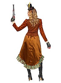 Costume da ragazza del saloon in stile steampunk