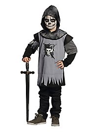 Costume de chevalier tête de mort pour enfants