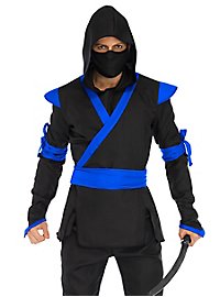 Costume de combattant ninja bleu