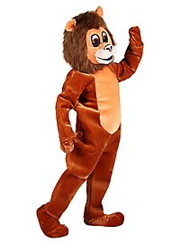 Costume de lion mascotte sympathique