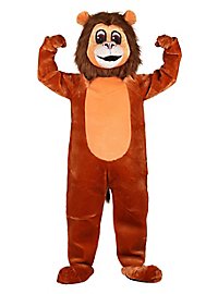 Costume de lion mascotte sympathique