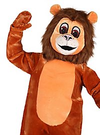Costume de lion mascotte sympathique