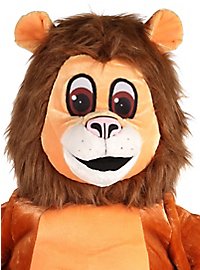 Costume de lion mascotte sympathique