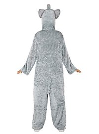 Costume d'éléphant moelleux à capuche