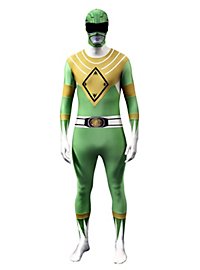 Costume integrale da Power Rangers verde di Morphsuit