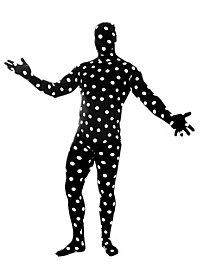 Costume integrale Morphsuit a pois bianchi e neri