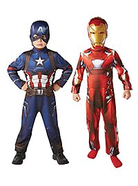 Costume Iron Man & Captain America double pack pour enfants