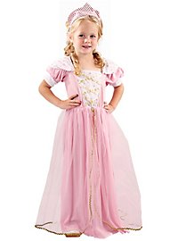 Costume rose de princesse de conte de fées pour enfants