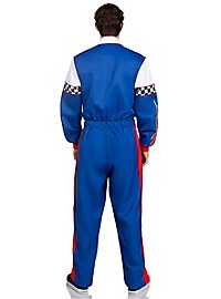 Coureur kostuum blauw-wit