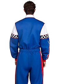 Coureur kostuum blauw-wit