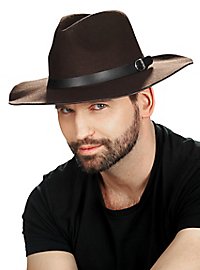 Cowboy hat with flat brim