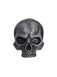 Crâne décoratif en résine (petit / métallique)
