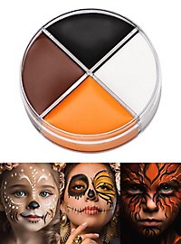 Cream makeup brown-orange-black-white 15 ml makeup jar