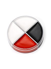 Crema trucco nero-bianco-rosso 15 ml - barattolo di trucco