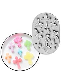 Crosses silicone mould for ice cubes and baking 10-grid