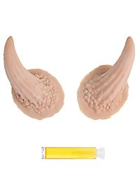 Cuernos Grandes De Látex Para Diablo Con Pegamento Mastix Para Piel