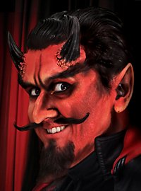 Cuernos Grandes De Látex Para Diablo Con Pegamento Mastix Para Piel