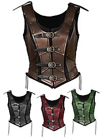 Cuirasse en cuir - Elfe guerrière (courte)