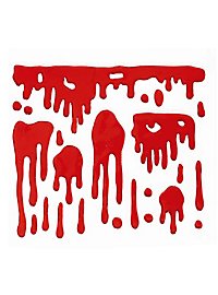 Decoración De Ventana Con Gel De Sangre