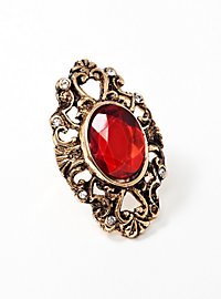 Decorated Ruby Ring