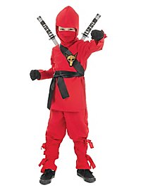 Déguisement de combattant ninja rouge pour enfant