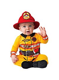Déguisement de grenouillère de pompier pour bébé
