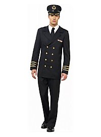 Déguisement noir d'officier de marine
