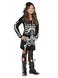 Déguisement robe à capuche Squelette pour enfant