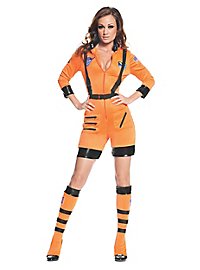 Déguisement sexy d'astronaute court orange