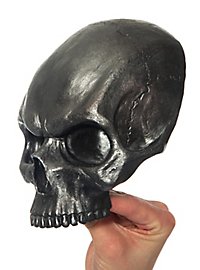 Demi-crâne décoratif en résine (métallique)