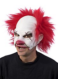 Demi-masque de clown fou