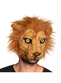 Demi-masque de lion en peluche