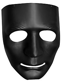 Demi-masque de mime noir