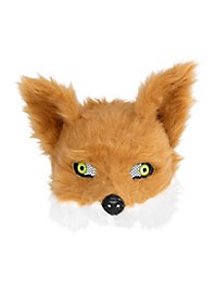 Demi-masque de renard en peluche