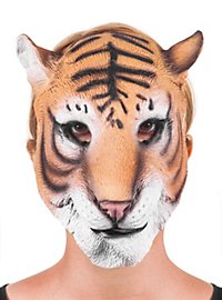 Demi-masque de tigre en latex