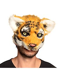 Demi-masque de tigre en peluche