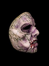 Demi-masque de zombie affamé en latex
