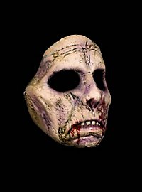 Demi-masque de zombie sans cerveau en latex