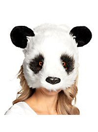Demi-masque panda en peluche