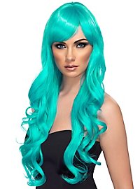Desire longhair wig turquoise