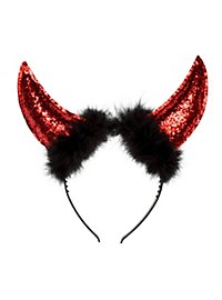 Devil’s horns hair band glitter