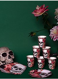 Dia de los Muertos paper cups 6 pieces