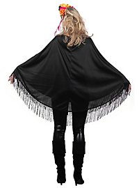Boland Poncho Catrina - Dia De Los Muertos Umhang Für Halloween & Karneval